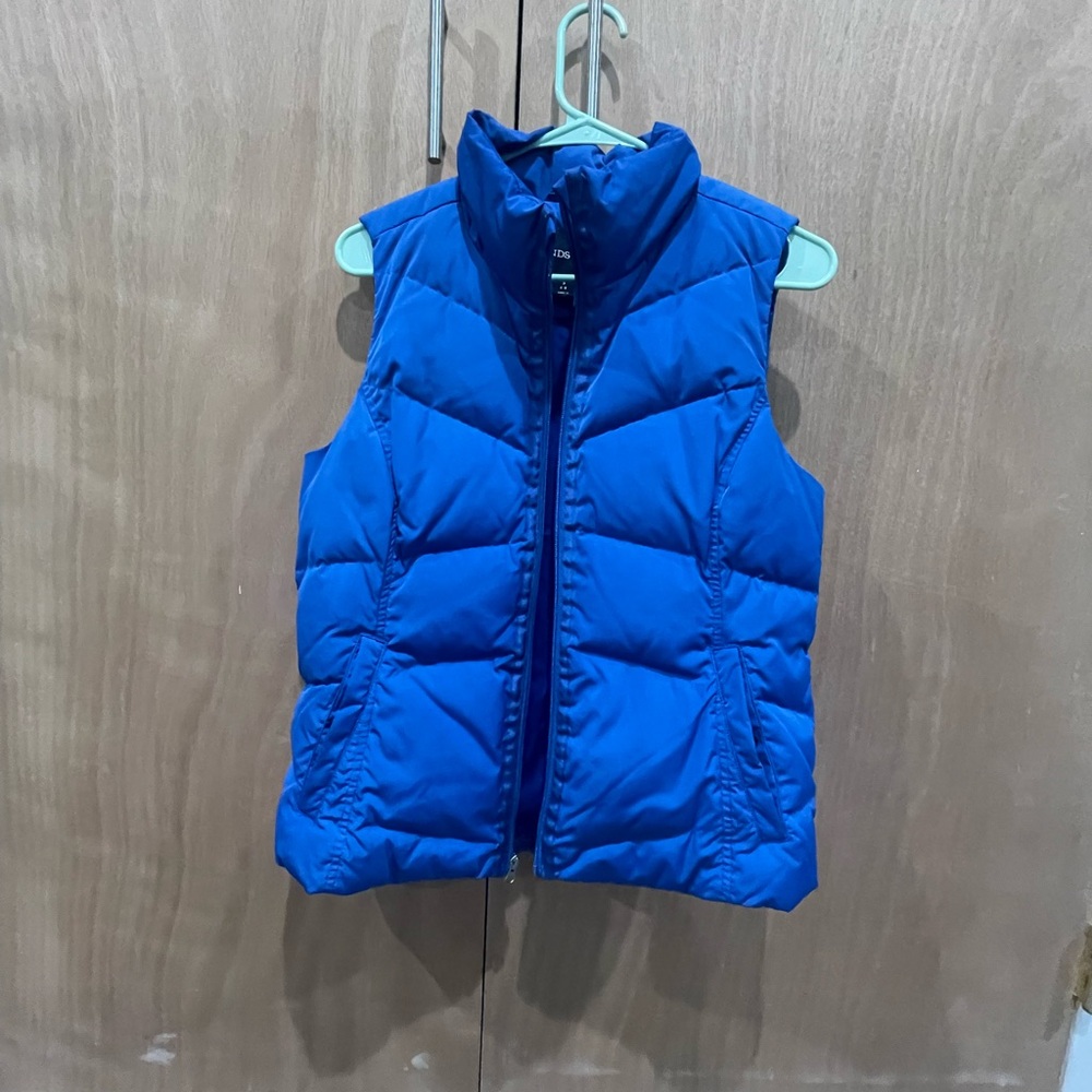 Lands' End Blue Down Puffer Vest